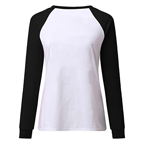 Oioloy Cool Winter Graphic Blouse Womens Polyester Oversized Peplum Blouses Cute Long-Sleeve Club Crew Neck Slimming T-Shirts Ladie's #TOP2