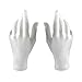 perfk 2 Pièces Main Féminin Surface Semi-Mate Gauche/Droite Support d'Affichage Bijoux Porte Montre Présentoir - Blanc