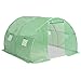 Produktbild vidaXL Gewächshaus 9 m² 300x300x200 cm Treibhaus Tomatenhaus Frühbeet Garten Schwarz