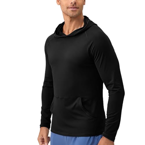 T-shirt long sleeve V hommes pull sweat zippé manches longues chaud