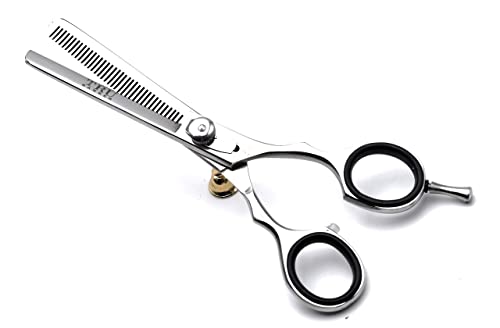 TRU BARBER - Tijera Barbero profesional para barbería y peluqueria 5.50 PULGADAS, pulir , Acero inoxidable, filo dulce, navaja. Tijera de peluqueria y barberia profesional Cover