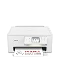 Canon PIXMA TS7650i Multifunktionsdrucker 3in1 (Tintenstrahl,Drucken, Kopieren, Scannen, A4, 6,7 cm Touch LCD, WLAN, Duplexdruck, 2 Papierzuführungen, kompatibel mit Pixma Print Plan ABO) Weiß