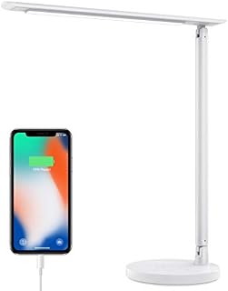 iPosible LED Desk Lamp, [Dimmable & Touchable] Eye-Caring Table Lamp, Bedside Lamp with 7 Brightness Levels x 4 Modes, USB Rechargeable, Memory Function for Home Office Bedroom Reading Work Study