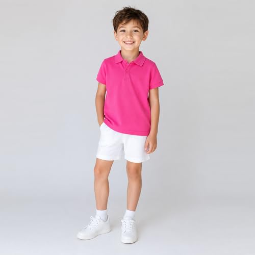 Image of Mud Kingdom Boys Polo Shirt Short Sleeve School Uniform Pique Polo Summer