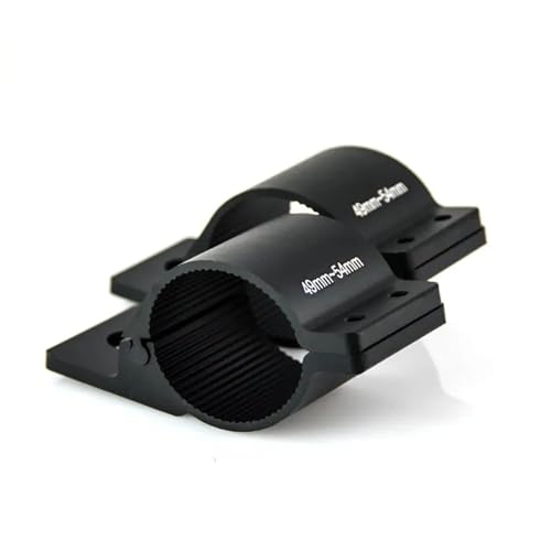 Soporte para barra de luz LED rígida y focos: 2 abrazaderas de aluminio para parachoques de 49-54mm