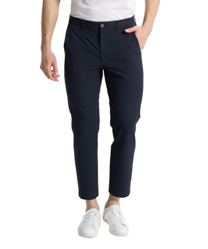 ハウンドトゥース地柄９分丈パンツ MG6SLP37M_NV00_84-88 - MUNSINGWEAR(マンシングウェア) - 商品画像