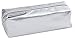 Produktbild Eberhard Faber 577401 Faulenzerrolle mit Reißverschluss, aus abwaschbarem Papier, in Silber, ca. 21 x 8 x 8 cm, Schreibtisch-Organizer für Schreibwaren, Zeichen-und Büromaterialien