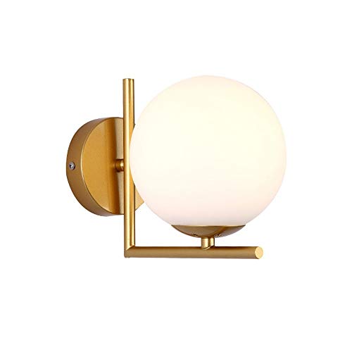 Lampe murale de balle en verre pour ambiance cosy de balcon