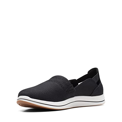 Clarks Clarks CloudSteppers Women's Breeze Step II Loafer, Black Textile, 10 Wide US