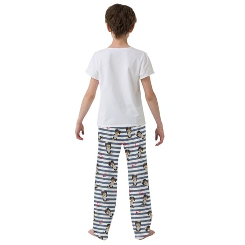 Boys' Pants Dachshund Puppy Dog Sailorman Long Bottoms Jogger Pants Elastic Waist Trousers with Pockets S-XL3