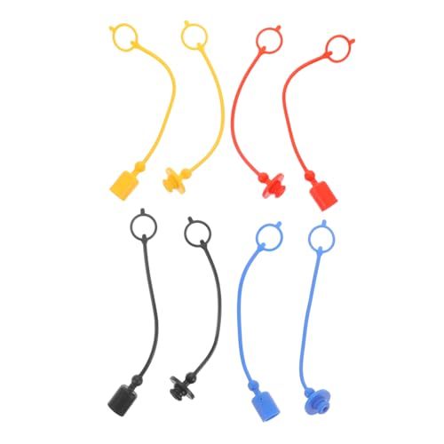 HOMOCONO 4 Sets Coupler Covers Accessories Hydraulic Hose Caps Hydraulic Coupling Supplies Tractor Plastic
