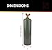 Hot Max 24012 10 Cubic Foot (MC Size) Acetylene Cylinder Tank, Empty