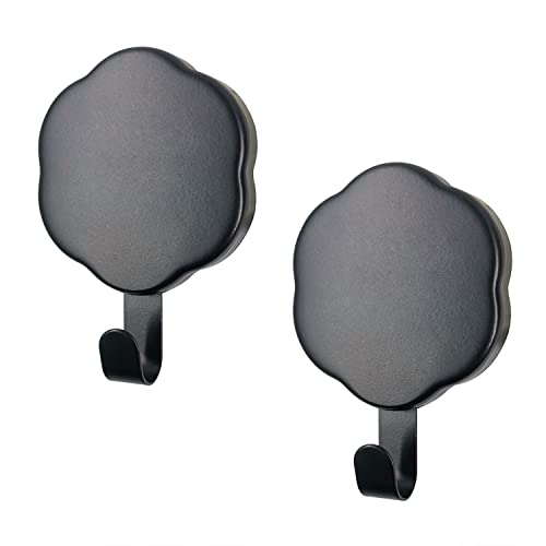 Image of Sattiyrch Magnetic Wreath Hanger for Metal Door,Magnet Door Hooks for Front Door,Strong Wreath Holder,Hold Up to 8 lbs(Black, 2)