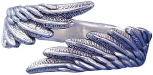 The Key HouseValentine’s Stainless Steel Stylish Fashionable Angel Wings Adjustable Ring for Husband & Wife/Men & Women/Boys & Girls/Boyfriend & Girlfriend & for Gift.