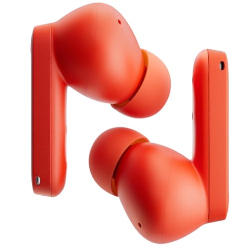 Image of Buds Wireless Bluetooth Earbuds,Compatible with Nothing 42dB Noise Cancelling Earbuds, Dirac HD Audio, 35.5H Playtime, BT5.3, IP54 Waterproof, 4HD Mics Wireless Headphones (Orange)