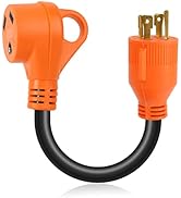 Afurkuot L14-30P to TT-30R RV Generator Adapter Cord 4 Prong, Twist Lock Male Plug Power Adapter ...