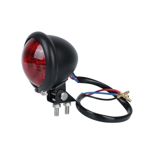 Indicateurs moto avec feu arrière frein 12V rouge pour custom