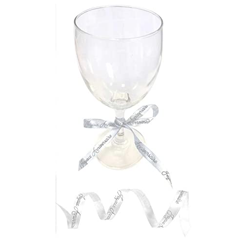 SURPRISE RF-RA4M00BA- 1 Ruban Satin Joyeux Anniversaire Blanc, 4m