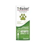 MediNatura T-Relief Pet Arthritis Pain Relief Arnica +12 Powerful Natural Medicines Help Reduce Hip & Joint Pain, Soreness & Stiffness - Fast-Acting Soother for Dog & Cat - 1.69 oz