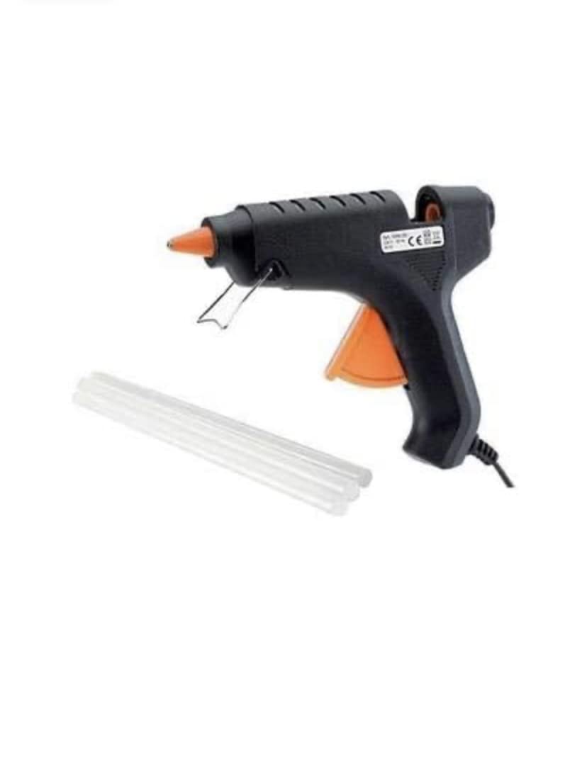 A.S Enterprises MHK BLACK 40 WATT HOT MELT GLUE GUN WITH 8 ADHESIVE HOT