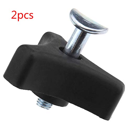 AYUN 2Pcs 8mm Black & Silver Handle Knob Nuts Screw Bolt Kit Car Nuts Bolts Tool Handlebar Bolts Set