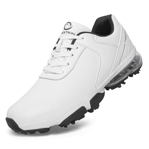 Image of Spikes Golf Shoes Men Training Golf Sneakers Comfortable Walking Footwears for Golfers