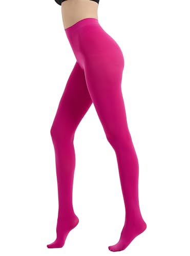Image of 80D Semi Opaque Tights for Women Stretchable High Waist Womens Stockings Soft Pantyhose with 20+ Colors