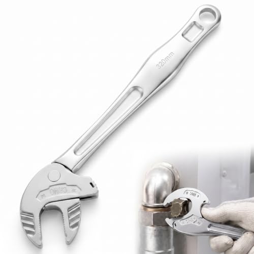 CraftyDream 14 Inch Adjustable Pipe Wrench Self Tightening Locking