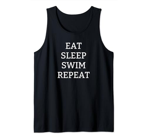 Funny Eat Sleep Swim Repeat Swimming Swimmer Swim Canotta