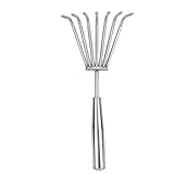 7 robuste Zinken Hand rechen, Edelstahl-Handre AKE mit ergonomischem Griff,...