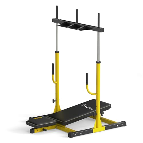 Soozier Vertical Leg Press Machine, 660LBS Capacity, Leg Strength Training Machine with Adjustable Leg, Back, and Head Positions for Home Gym, 2