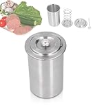 Ham Maker, Stainless Steel Ham Maker Meat Press with Thermometer, Compression Spring Design Ham Maker Press for Homemade Deli Meat