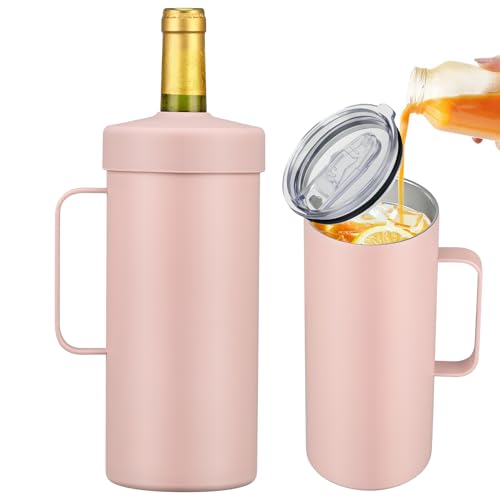 Wine Chiller Single Bottle Stainless Steel Iceless Cooler insulat...