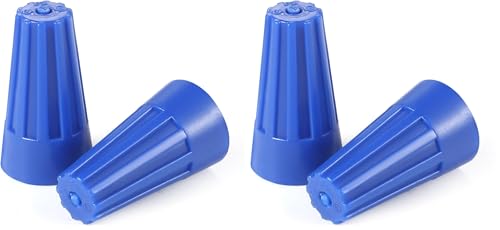 XHF UL Listed 1000Pcs Blue 22-14AWG Wire Connector Nuts, Wire Caps for Quick Connection Max.2#14 w/2#16 W/2#18 w/2#20 Min.2#22 (Pack of 2)