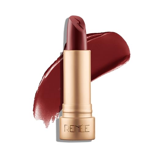 Image of RENEE H2O Hydrating Creme Lipstick - Mauve Lagoon, Super Glossy, Lightweight, Non-drying & Hydrating, Easy Glides Formula with Intense Pigment, Shea Butter, Hyaluronic Acid, Jojoba Oil Infused