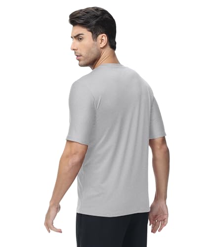 Image of Kinglaman 1 /4 /5 /6 Pack Men's Workout Gym Dry Fit Short Sleeve T Shirts | Quick Dry Fabric, Breathable Mesh, Moisture Wicking, Athletic Regular Fit, for Training, Running, All Sports Activities