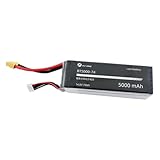 CRAFTLZ 4S 5000mAh LiPo Battery with XT60 Connector for FLYWING FW450L Air-Wolf/ EC135 RC Helicopters, 1Pcs