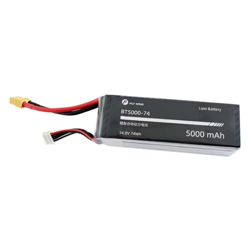 CRAFTLZ 4S 5000mAh LiPo Battery with XT60 Connector for FLYWING FW450L Air-Wolf/ EC135 RC Helicopters, 1Pcs