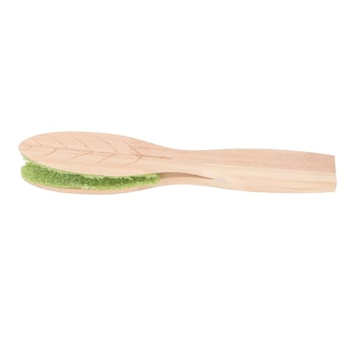 Portable Leaf Tongs, Plant Leaf Tool with Wood Handle and Cloth, Separable for Indoor Courtyard Plant Leaves, Gentle Dust Removal for Real