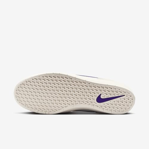 Image of Nike SB Force 58 Skate Shoes (DV5477-006, Phantom /Summit White /Dark Smoke Grey /Court Purple) Size 7.5