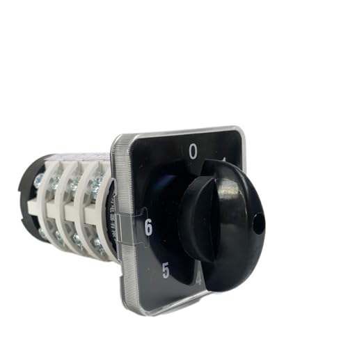 Interruptor de leva de 20A con cambio el[strong]e[/strong]ctrico manual de 6 posiciones para tableros
