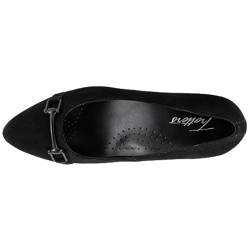 Trotters Women's Pump, Black Suede, 8 Wide2