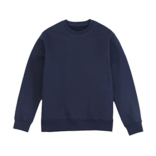 Sweat à capuche brodé homme grande taille en polaire bleu marine pour l'hiver