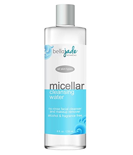 Micellar Cleansing Water - Gentle Alcohol Free, No Rinse Facial Cleanser and Makeup Remover - For All Skin Types including Sensitive - Great for Travel, Post-Workout and Before Bedtime
