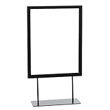 Sign Holder 8 1/2" x 11" Vertical Black Metal
