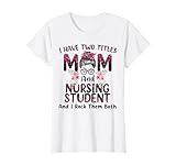 Photo Gallery ho due titoli mamma e studente infermieristico floral mothers day maglietta Photo Gallery ho due titoli mamma e studente infermieristico floral mothers day maglietta