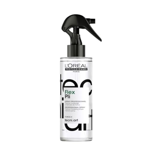 L'Oréal Professionnel hitzeaktivierbares Spray für perfekten Halt und flexible Styles, Verleiht dem Haar Form und Halt, Tecni.ART, Flex Pli, 190ml