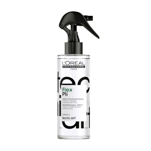 LOréal Professionnel hitzeaktivierbares Spray für perfekten Halt und flexible Styles Verleiht dem Haar Form und Halt Tecni.ART Flex Pli 190ml