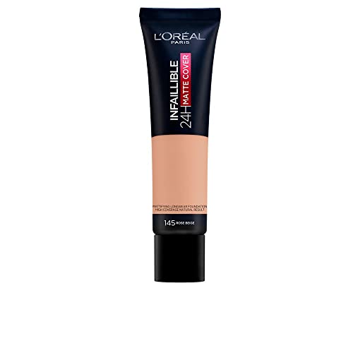 Infaillible 24H Matte Cover Foundation #145Rose Beige