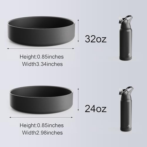 Image of ENCOOL Water Bottle Silicone Boot Sleeve, BPA-Free, Anti-Slip Water Bottle
